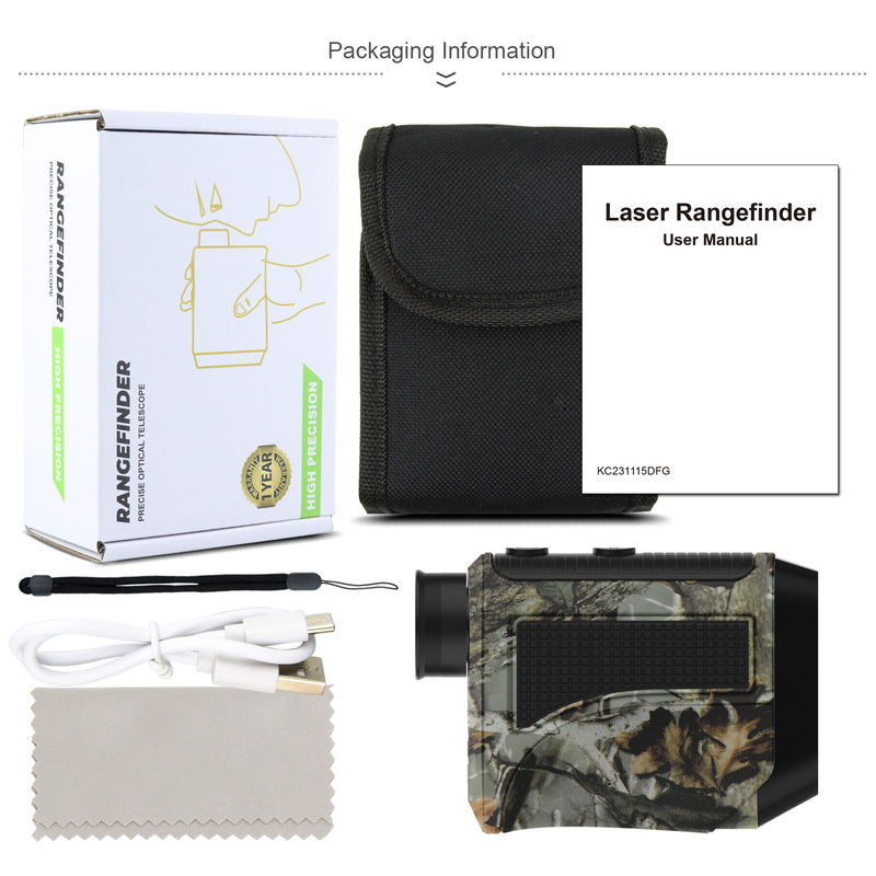 5-1000m Range Scope Laser Rangefinder Μετρητής αποστάσεων καμουφλάζ για μετρήσεις μεγάλων αποστάσεων