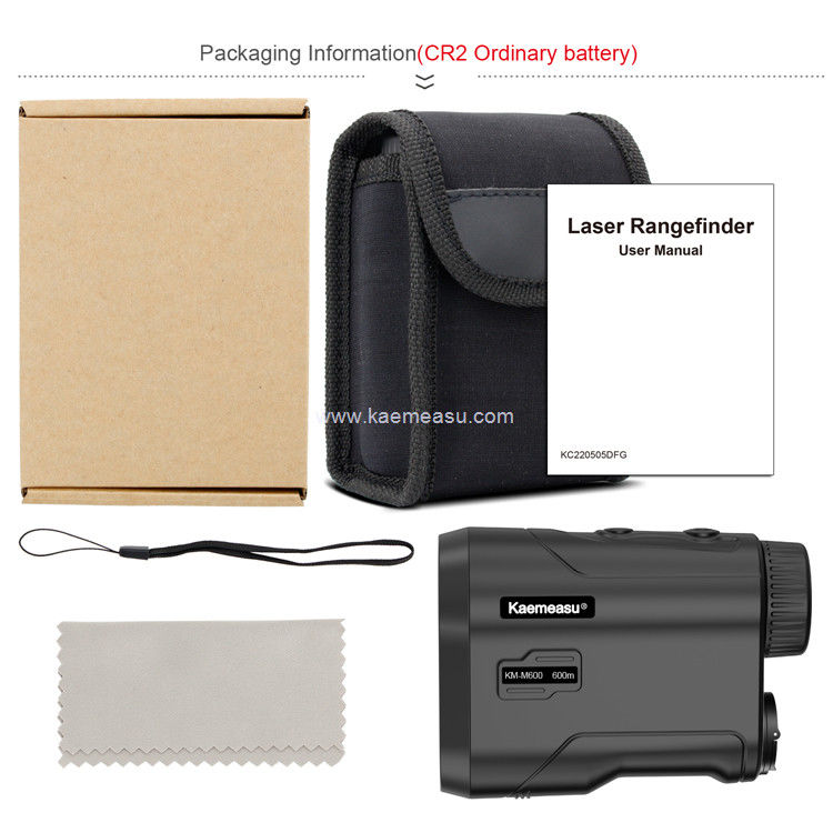 Kaemeasu Golf Range Finder CR2 Μοντέλο τηλεσκόπου με μπαταρία Σημαία Στύλος Κλειδί Γωνία Μέτρηση απόστασης Μέτρος M1000