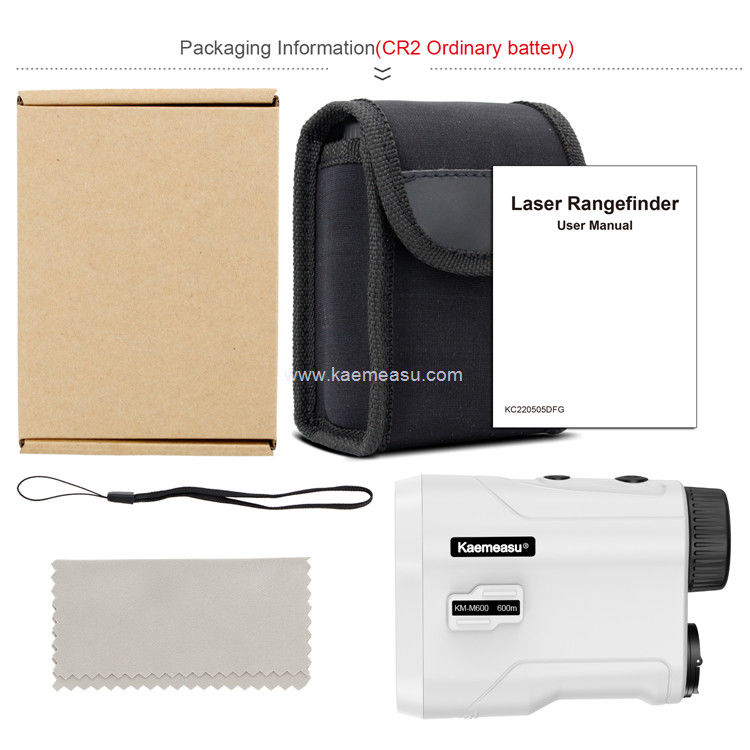 Kaemeasu Golf Laser Rangefinder Απόσταση μετρώντας 6.5X μεγέθυνση Τελεσκόπιο κυνηγιού M600