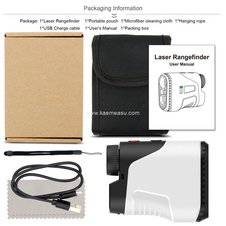 Kaemeasu Laser Rangefinder Γκολφ Κυνηγία Πυροβολισμός Κουχιαίο Rangefinder USB Διάμετρος απόστασης φόρτισης D450