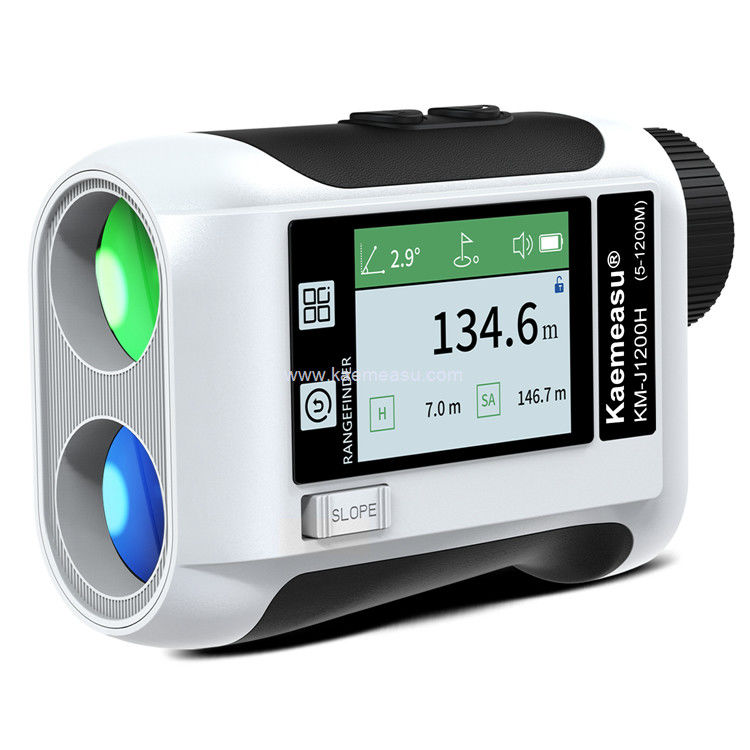 Kaemeasu επαναφορτιζόμενο Laser Rangefinder φωνή Golf Rangefinder LCD οθόνη τηλεσκόπιο με πλευρική οθόνη J1200