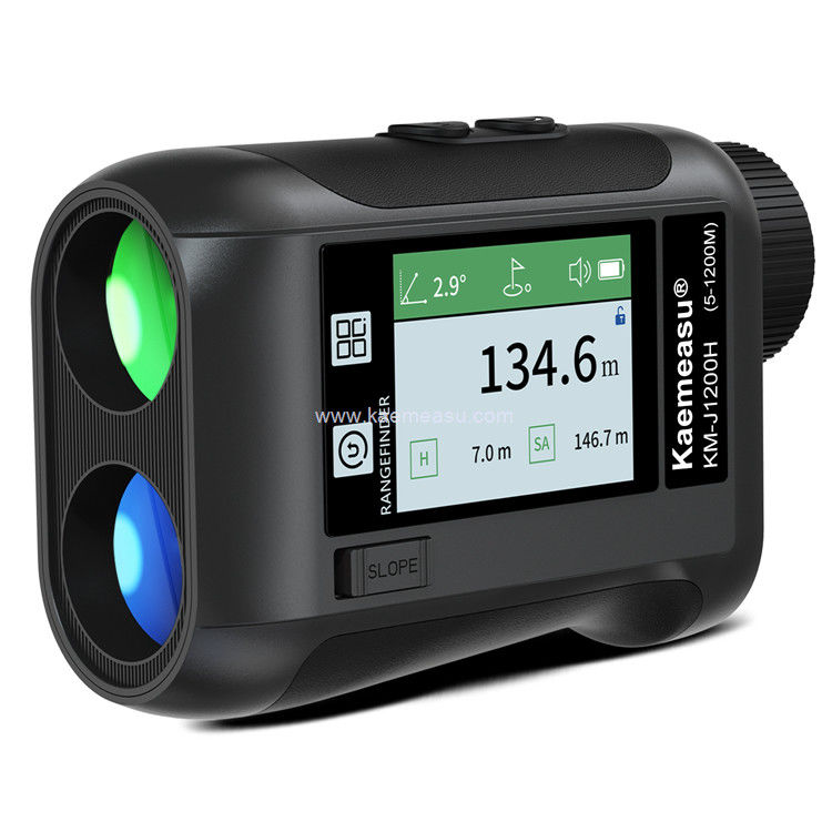 Kaemeasu επαναφορτιζόμενο Laser Rangefinder φωνή Golf Rangefinder LCD οθόνη τηλεσκόπιο με πλευρική οθόνη J1200