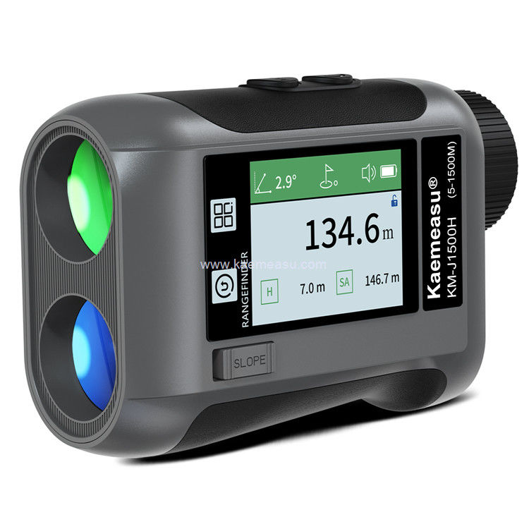 Kaemeasu USB φόρτιση Golf Rangefinder Μεγάλη οθόνη Laser Rangefinder Slope Switch Flagpole Lock J1500