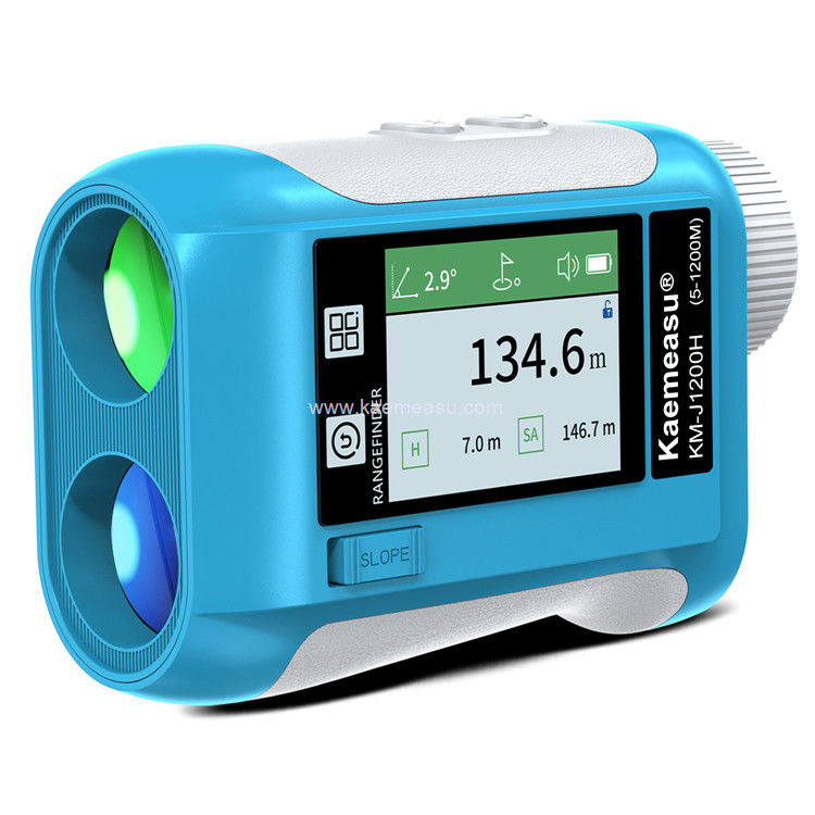 Kaemeasu επαναφορτιζόμενο Laser Rangefinder φωνή Golf Rangefinder LCD οθόνη τηλεσκόπιο με πλευρική οθόνη J1200