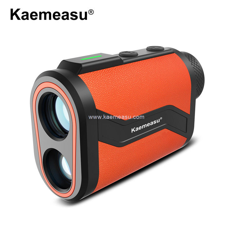 Kaemeasu Golf Rangefinder 6.5X Αλουμινίου Δερμάτινο Κέλυφος Laser Rangefinder με Flagpole Lock Magnet Λειτουργία MAL600