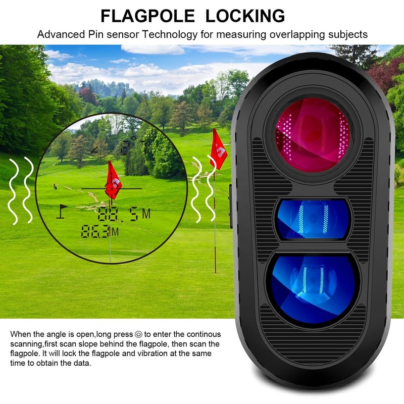 OEM τηλεσκόπιο Εξωτερικός αθλητισμός Laser Rangefinder 450M-1000M Πεδίο κλίσης Κυνηγία Πυροβολισμός Γκολφ Μετρητής αποστάσεων