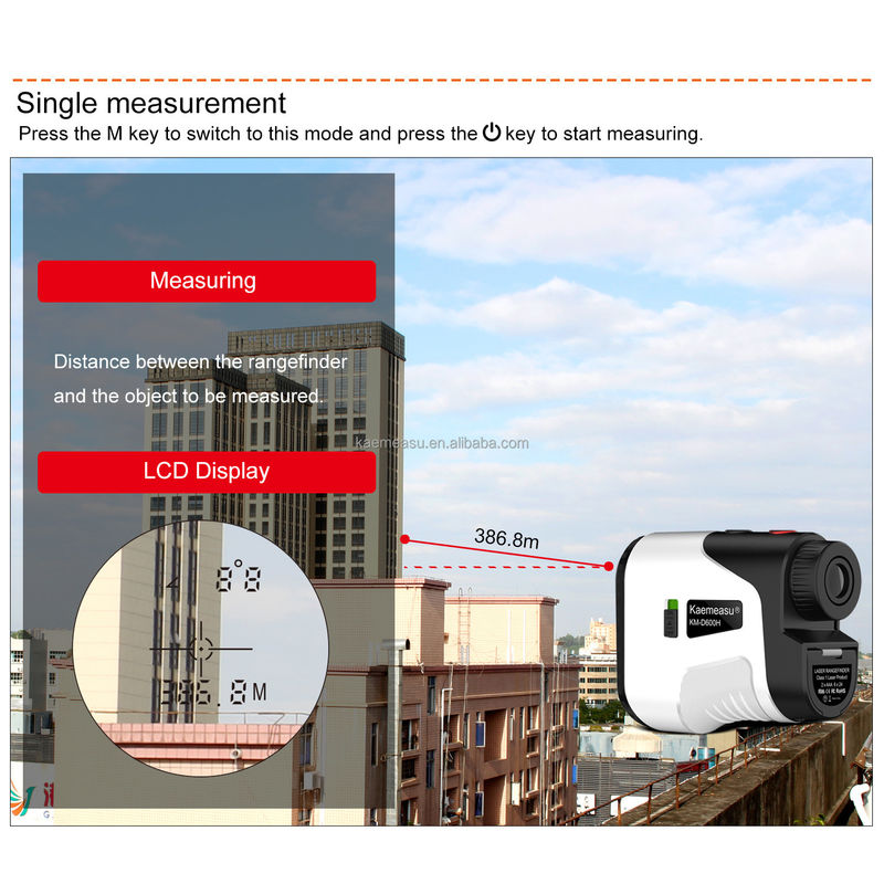 OEM τηλεσκόπιο Εξωτερικός αθλητισμός Laser Rangefinder 450M-1000M Πεδίο κλίσης Κυνηγία Πυροβολισμός Γκολφ Μετρητής αποστάσεων