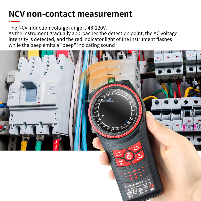 Αυτοκινητό εύρος πολυμετρητή NCV τάση ρεύμα έξυπνο ψηφιακό πολυμετρητή Tester συνέχειας περιστροφικό κουμπί επαγγελματικό ψηφιακό πολυμετρητή