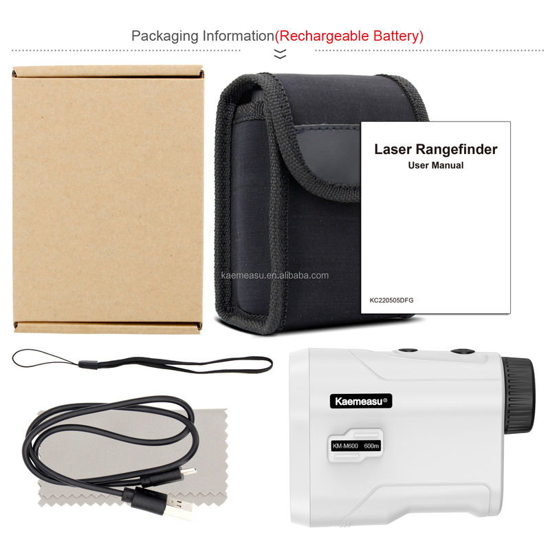 1000m Laser Range Finder Κλίση διακόπτης Σημαία Στύλος Κλειδί επαναφορτιζόμενη απόσταση Μέτρο εξωτερικού αθλητισμού Laser Golf Rangefinder τηλεσκόπιο