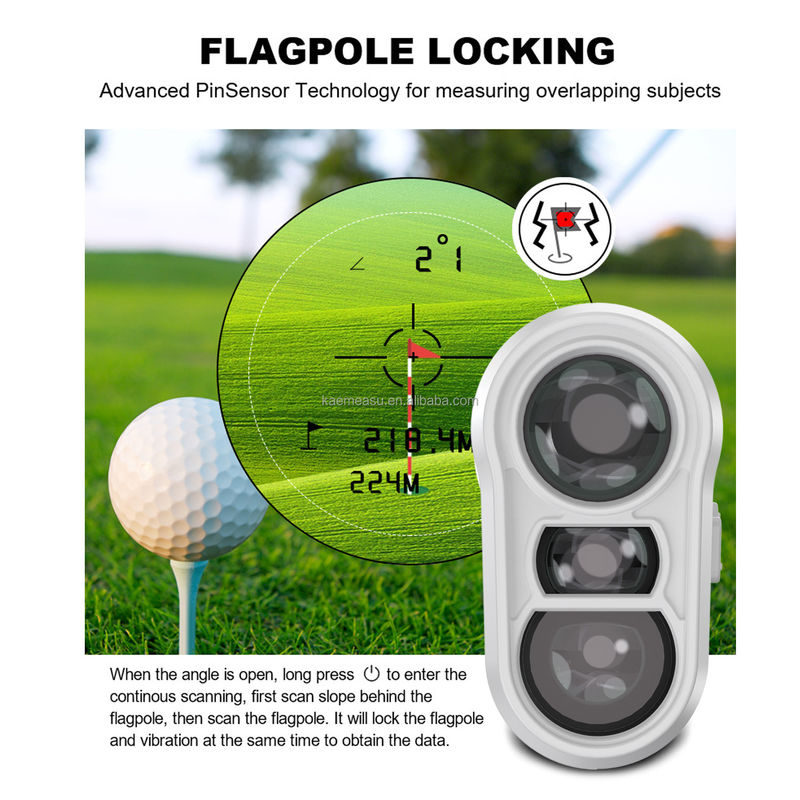 1000m Laser Range Finder Κλίση διακόπτης Σημαία Στύλος Κλειδί επαναφορτιζόμενη απόσταση Μέτρο εξωτερικού αθλητισμού Laser Golf Rangefinder τηλεσκόπιο