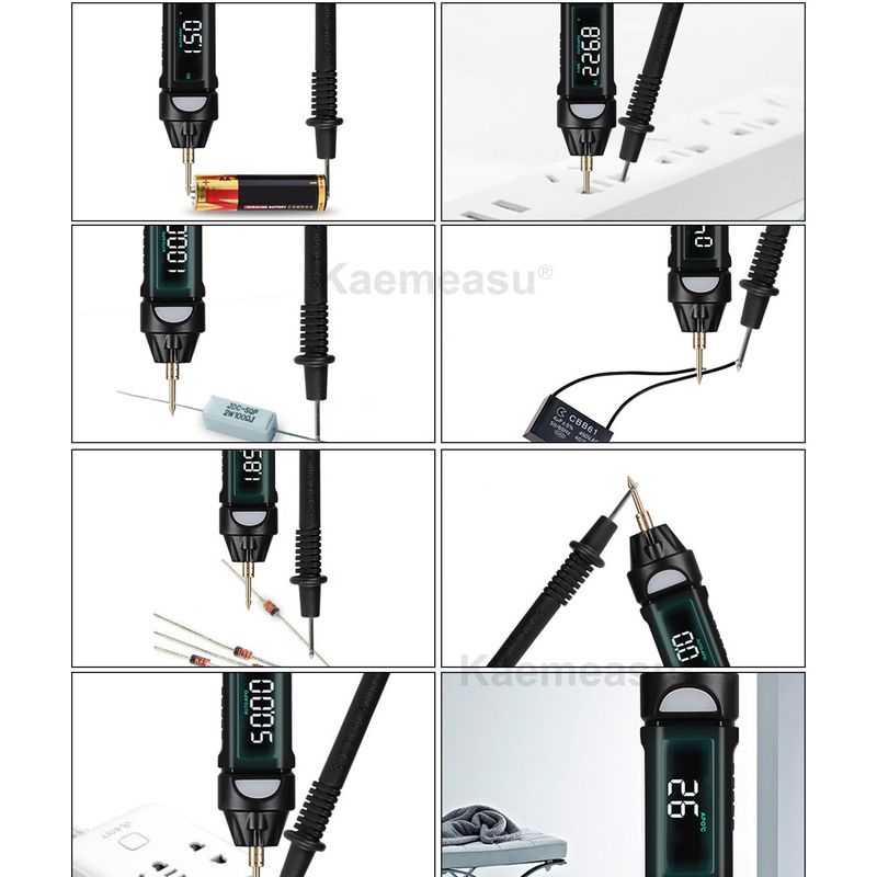 Δημοφιλές στυλ Mini Pen Digital Multimeter με ζωντανό / NCV / ακολουθία μη επαφής ανίχνευση τάσης Multimeter Tester