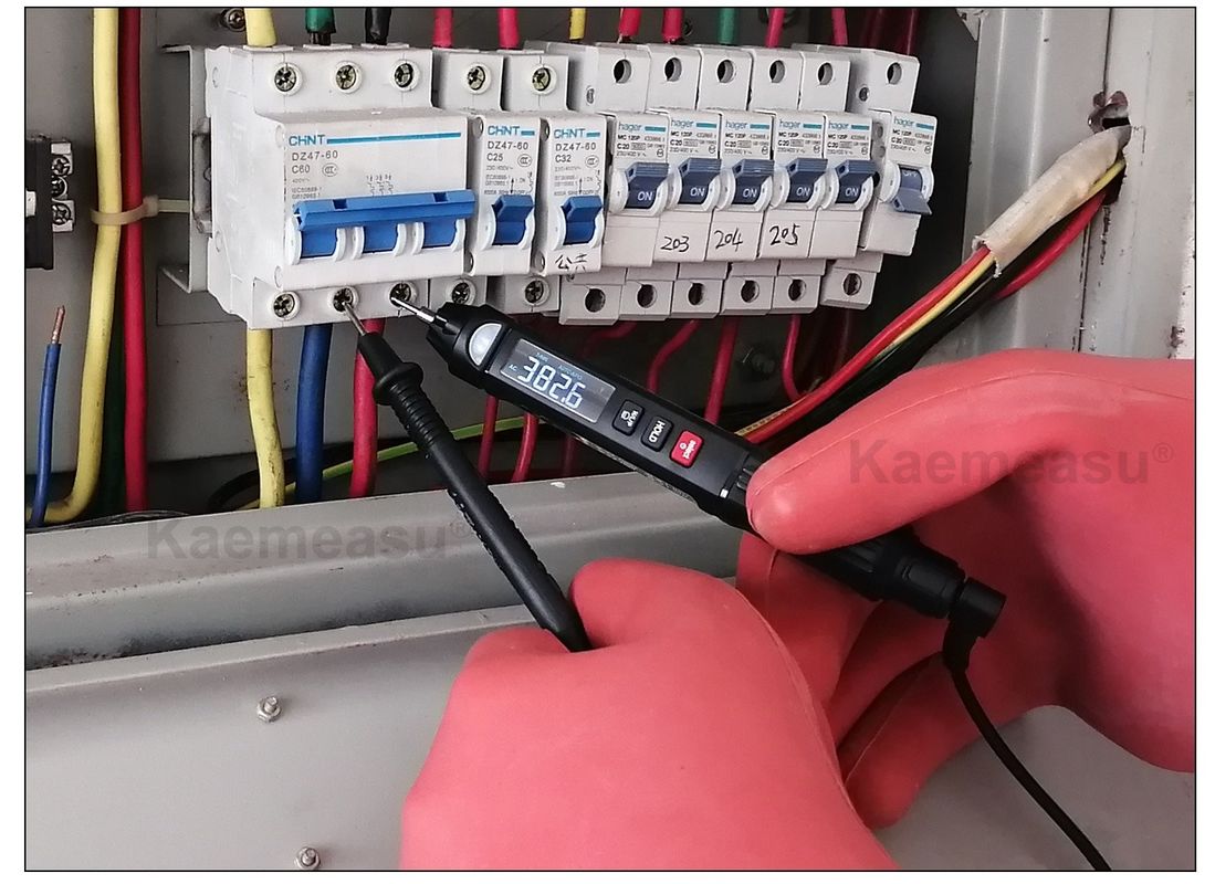 Δημοφιλές στυλ Mini Pen Digital Multimeter με ζωντανό / NCV / ακολουθία μη επαφής ανίχνευση τάσης Multimeter Tester