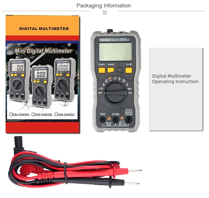 OEM ODM Αυτοκίνητη σειρά 6000 Counts Smart Multitester Εργαστηριακό εξοπλισμό Ηλεκτρικά ψηφιακά πολυμέτρα