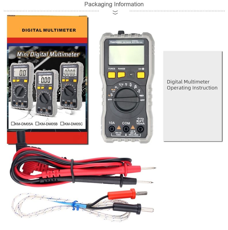Αυτοκίνητο εύρος LCD οθόνη ηλεκτρική Multi Tester T-rms NCV αυτοκίνητο μετρητή πάγκο ψηφιακά πολυμετρικά με ανιχνευτή