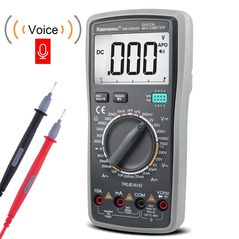 OEM ODM Ηλεκτρονικό πολυμετρητή DC AC NCV επαγγελματικό True RMS Tester Αυτοκίνητο εύρος Smart αναφορά φωνής πολυμετρητές