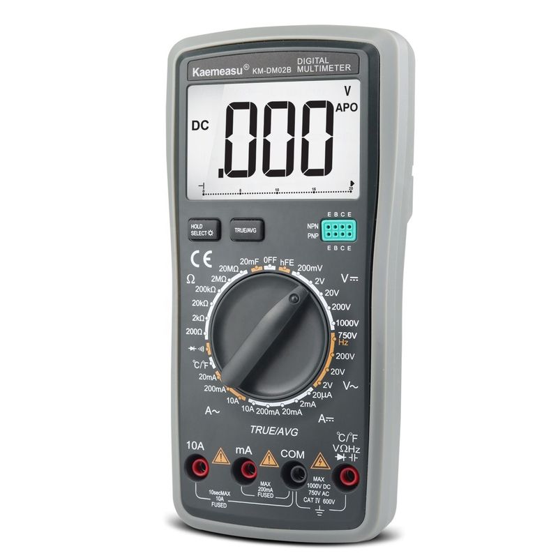 Ψηφιακό πολυμετρικό DC AC True RMS 1000V Ηλεκτρονικός πολυμετρητής Anti Burn Αυτοματοποιημένο πολυμετρικό με ανιχνευτή θερμοκρασίας