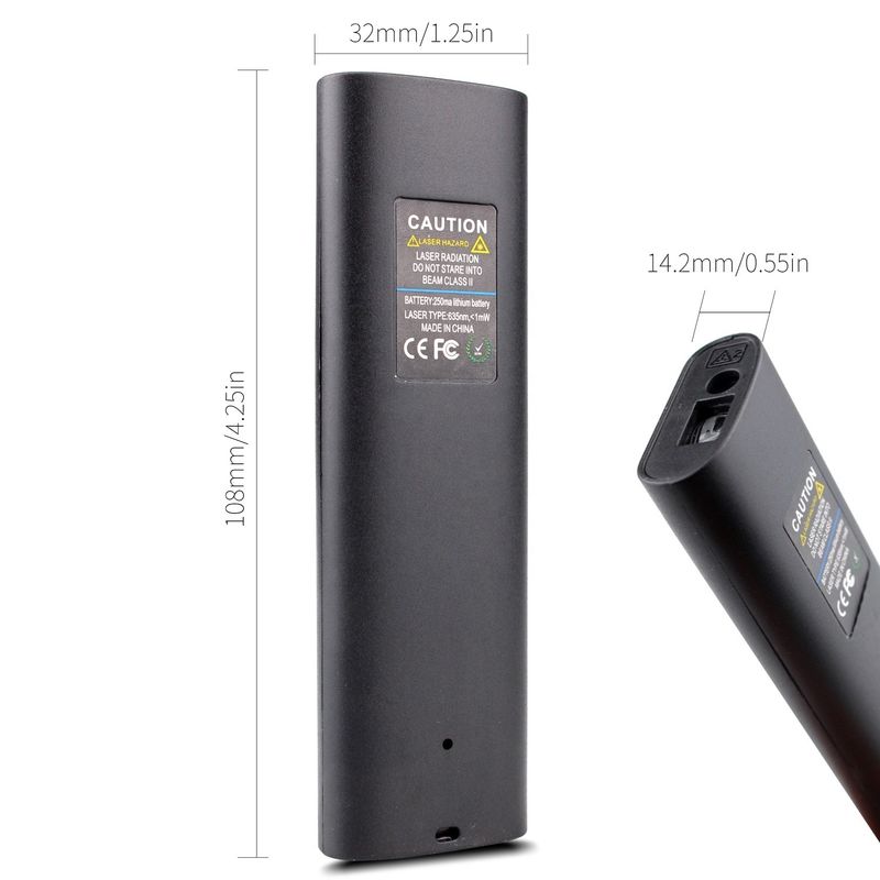 40m Μίνι φορητό USB επαναφορτιζόμενο λέιζερ μετρητή απόστασης υψηλής ακρίβειας υπέρυθρο ηλεκτρονικό κανόνα Laser Range Finder
