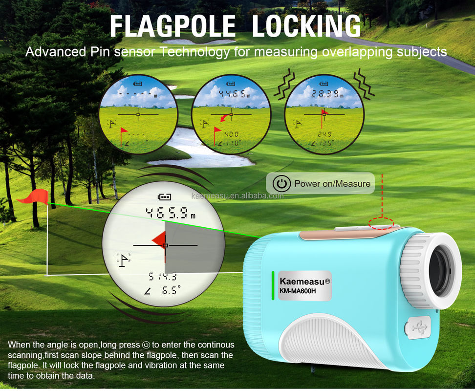 OEM 1200m Golf Slope Scope Laser Distance Meter Telescope Βιομηχανική βαθμίδα Golf Laser Rangefinders με προσαρμοσμένη υποστήριξη