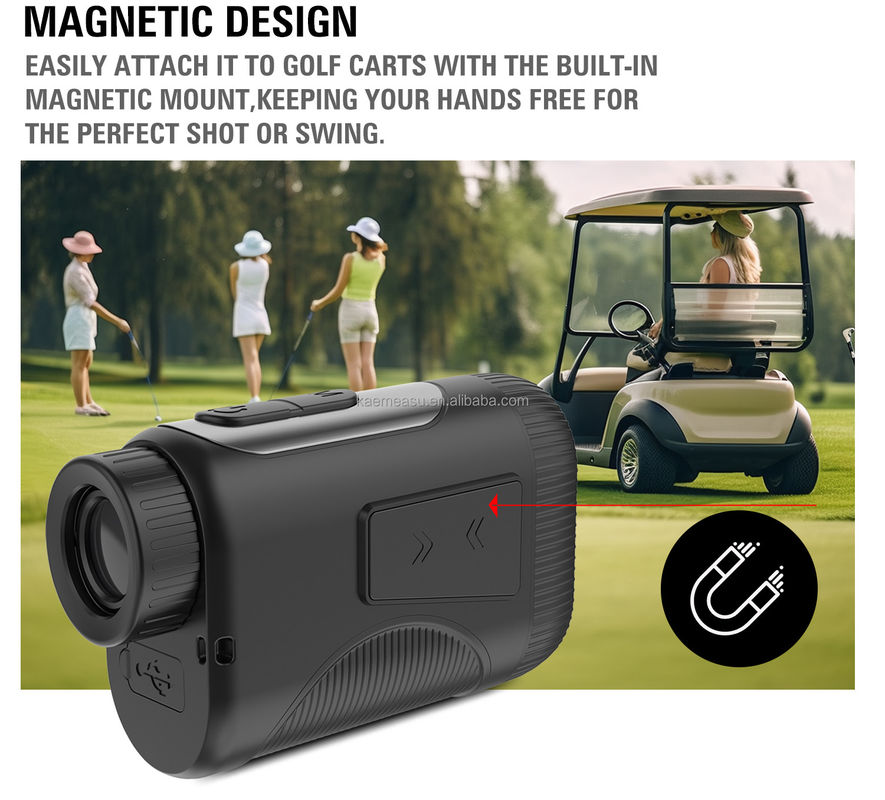 OEM 1200m Golf Slope Scope Laser Distance Meter Telescope Βιομηχανικό βαθμό Γκολφ Λέιζερ Μετρητές Απόστασης Μαύρο χρώμα