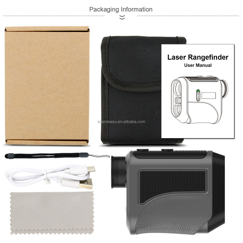 F μοντέλο επαναφορτιζόμενο Golf Laser Rangefinder Flag Lock Slope Mode Γρήγορη εστίαση για τη μέτρηση απόστασης του γκολφ