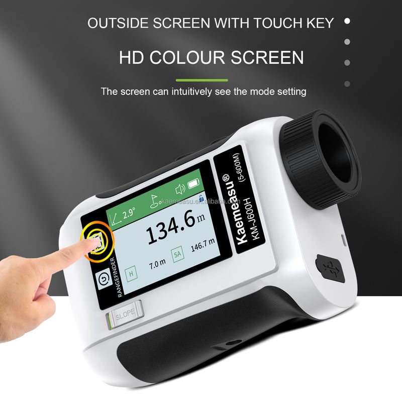 J Αναβαθμισμένη οθόνη LCD Golf Sport Laser Range Finder με εμβέλεια 1500m και οπτικά όργανα