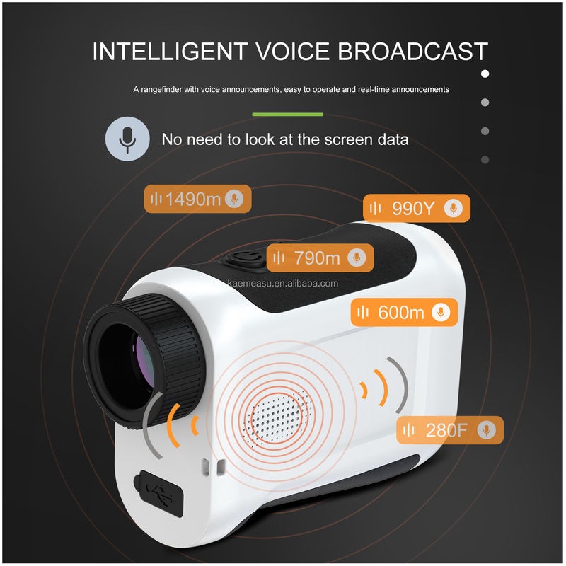 J Αναβαθμισμένη οθόνη LCD Golf Sport Laser Range Finder με εμβέλεια 1500m και οπτικά όργανα